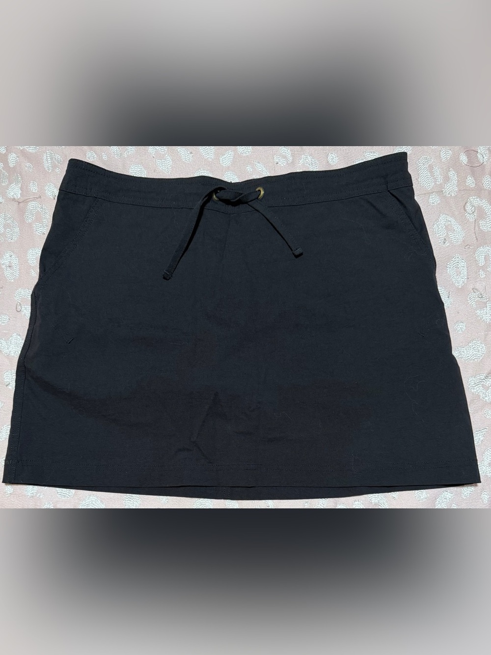 Prana Black Drawstring Skort Size Small